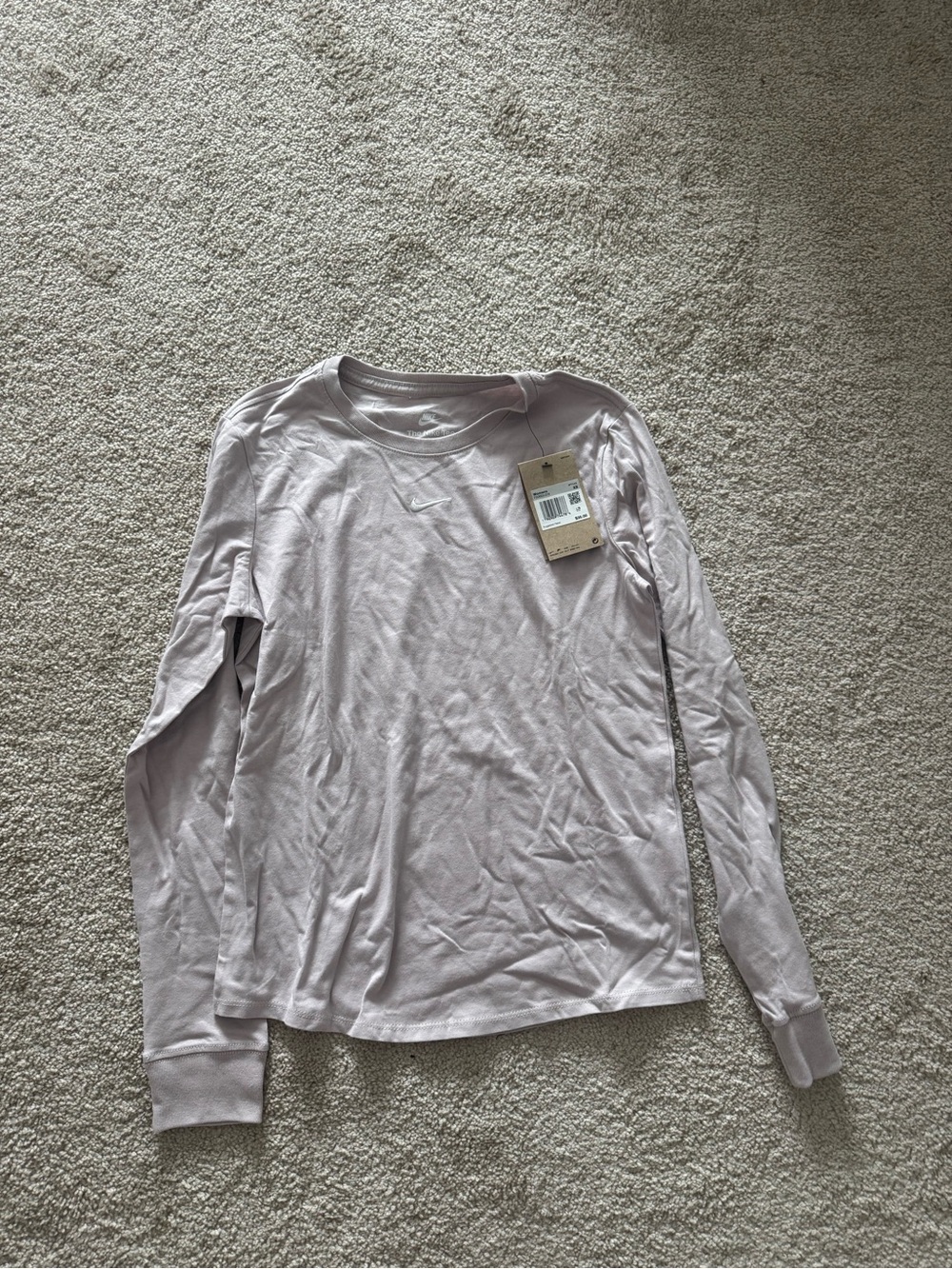 Nike Women's Light Lavender Long Sleeve Shirt